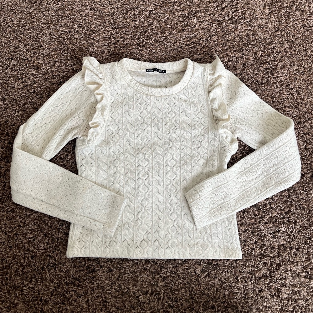 Zara Ruffle Knit Top